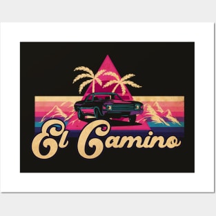 El Camino Vaporwave Posters and Art